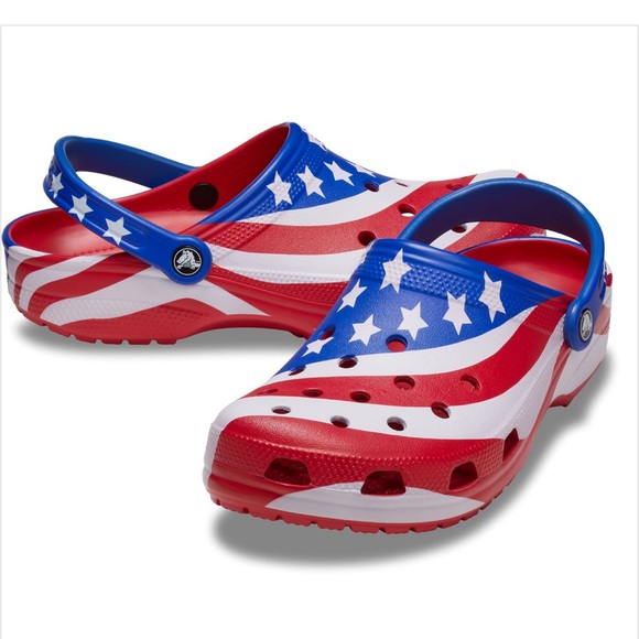 CROCS Other - Crocs | American Flag Clogs | Adult Unisex Size: Men 8 Women 10